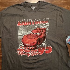 CARS LIGHTNING MCQUEEN T-SHIRT - XXL // NWT Disney Racing Movie Race Tee Shirt